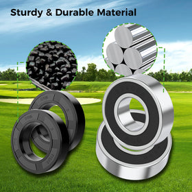 10L0L Golf Cart oil seal close-up emphasizes sealing quality and dirt resistance.