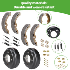10L0L one-year warranty on brake drums and shoes for peace of mind