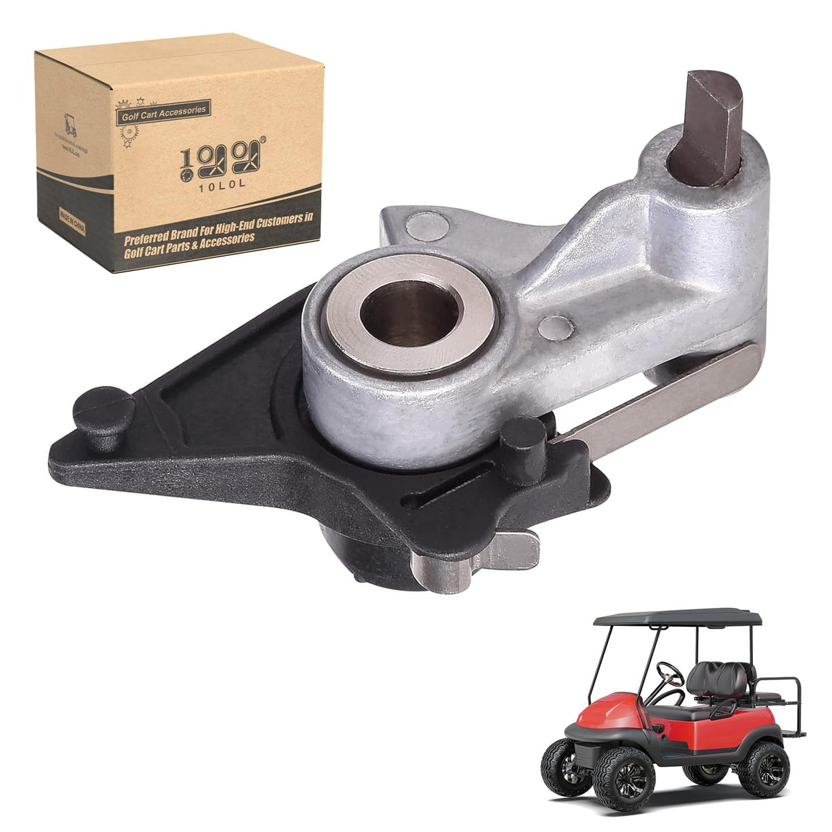 10L0L park brake release shown for perfect fit on Club Car Precedent