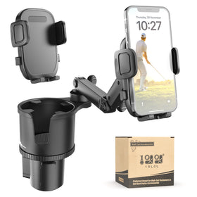 10L0L golf cart phone holder universal cradle secures your phone on the move.