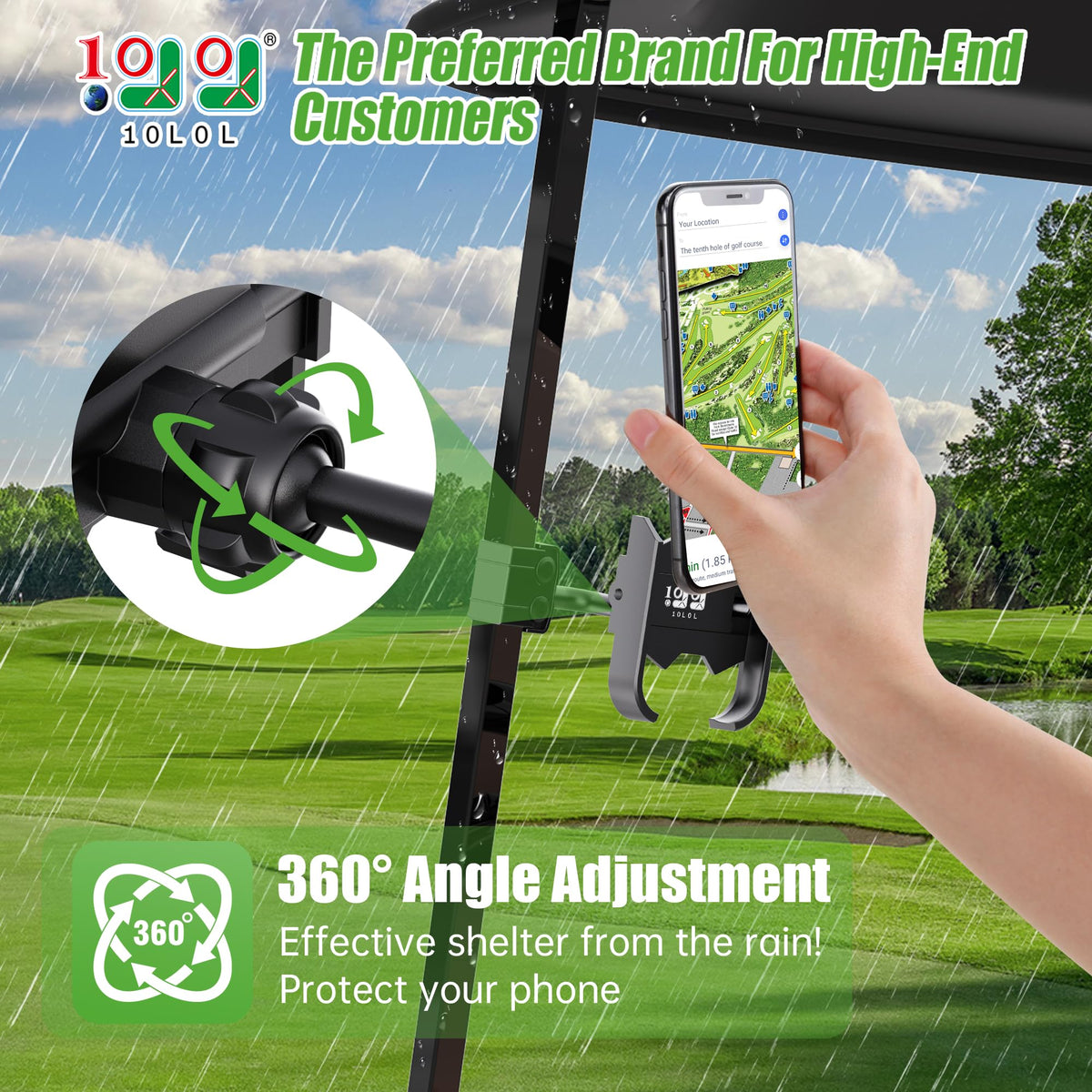 10L0L mount features durable aluminum-silicone build for reliable phone grip on rough terrain