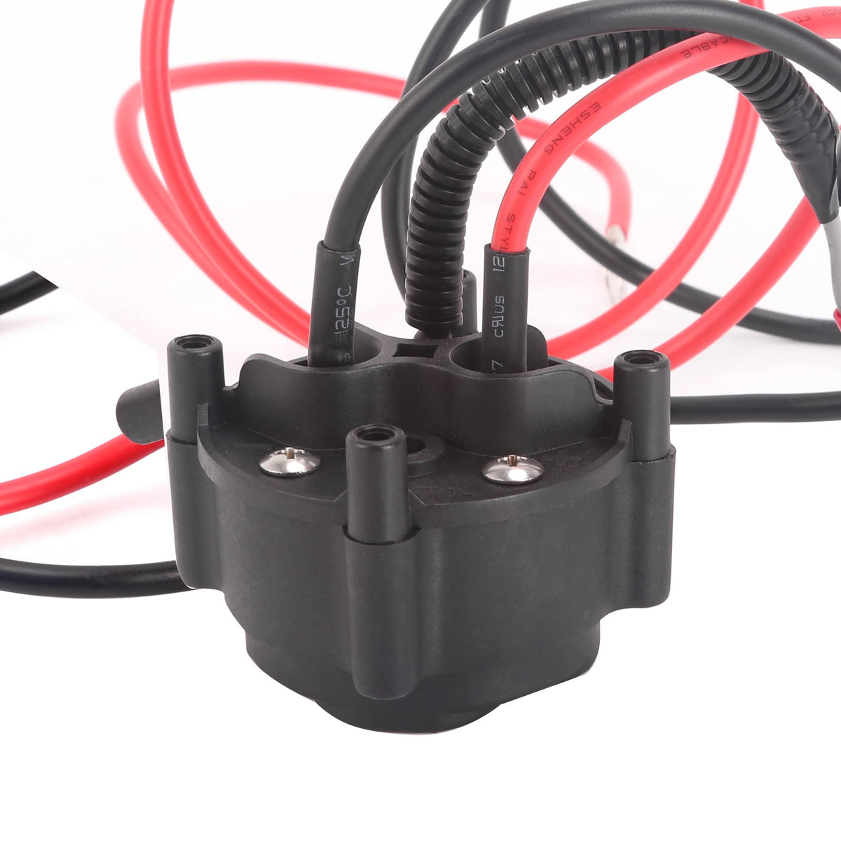 DC receptacle in packaging with harness and hardware included
