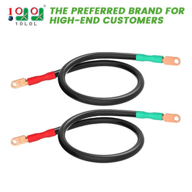 10L0L golf cart pure copper cables 14-inch set for strong power transmission.