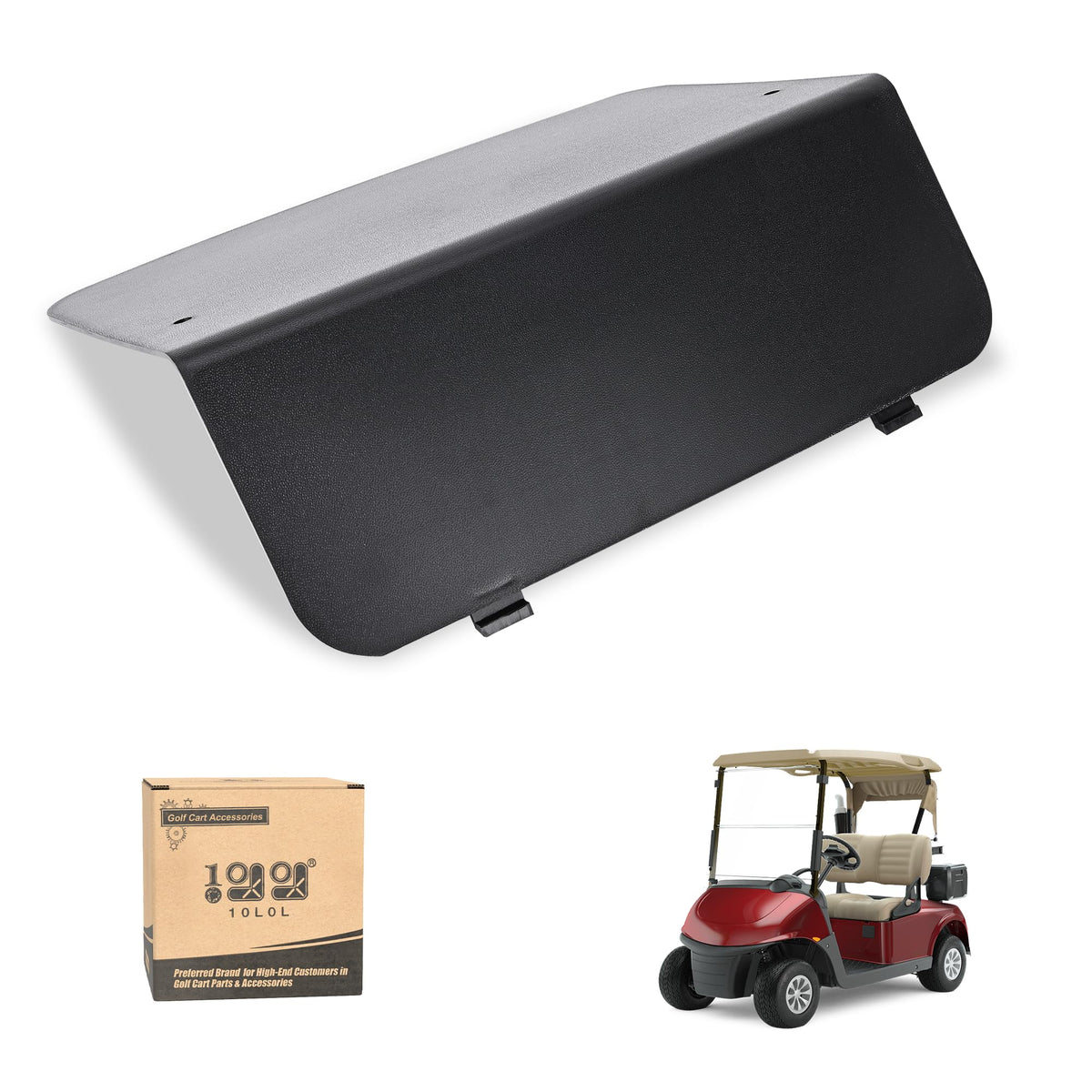 10L0L golf cart rear body panel for EZGO RXV 2008-2015 protects rear components.