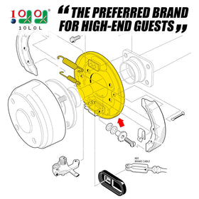 Right brake cluster installed on Tempo showing easy bolt-on fit