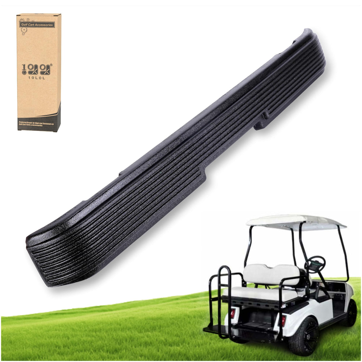 10L0L rear bumper for Club Car DS 1993+ provides enhanced rear protection