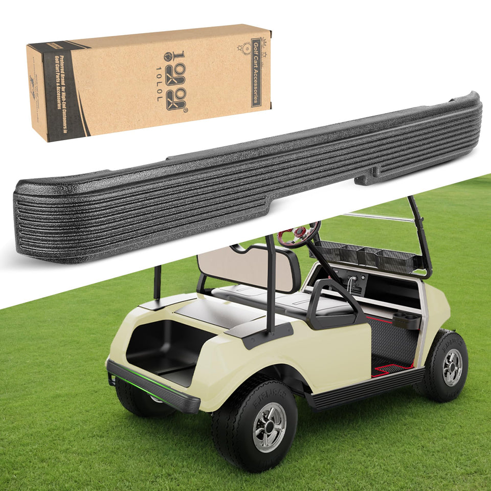 10L0L golf cart rear bumper for Club Car DS 1993+ product shot with focus on protection