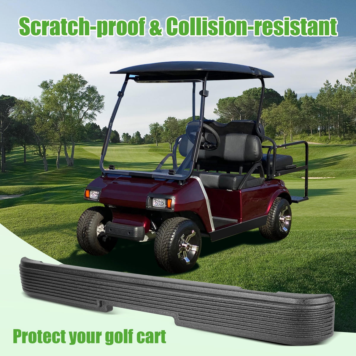 Dimension cue: 38 3/4 inches end-to-end on the 10L0L rear bumper