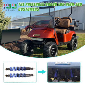 10L0L Golf Cart Rear Shock Absorber dampens bumps for a smoother ride.