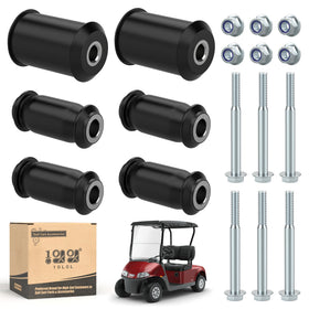 10L0L rear leaf spring bushing kit with screws improves EZGO RXV ride quality