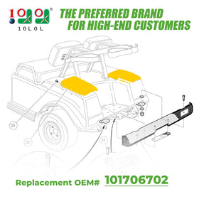 10L0L rear passenger guard shields the rear profile during rides.