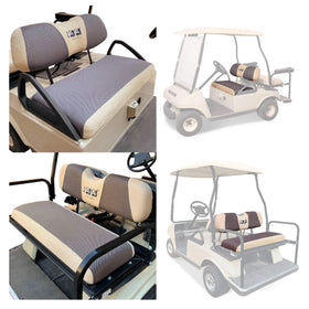 10L0L rear golf cart seat cover protects rear upholstery and refreshes interior