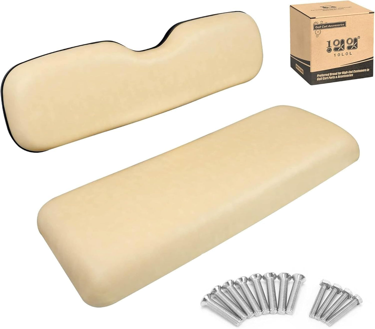 10L0L golf cart rear seat cushion backrest provides ergonomic support for long rides