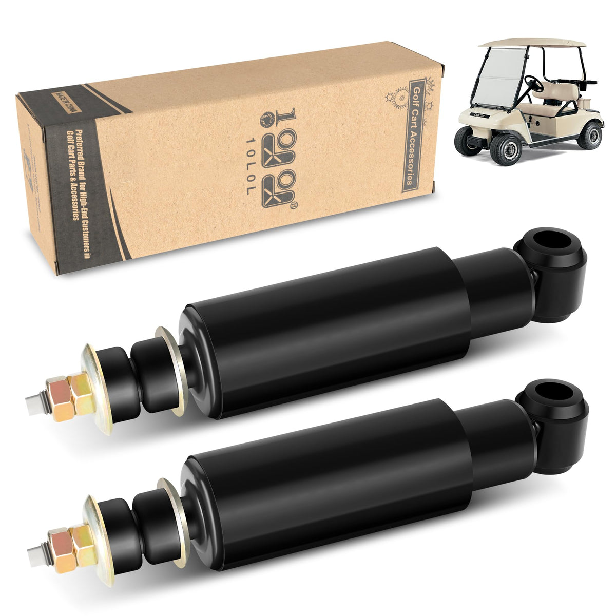 10L0L rear shock absorber kit for Club Car DS, smoother rides on rough roads