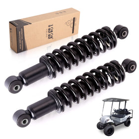 10L0L golf cart rear shock assembly for Yamaha G29 improves ride stability on uneven terrain.