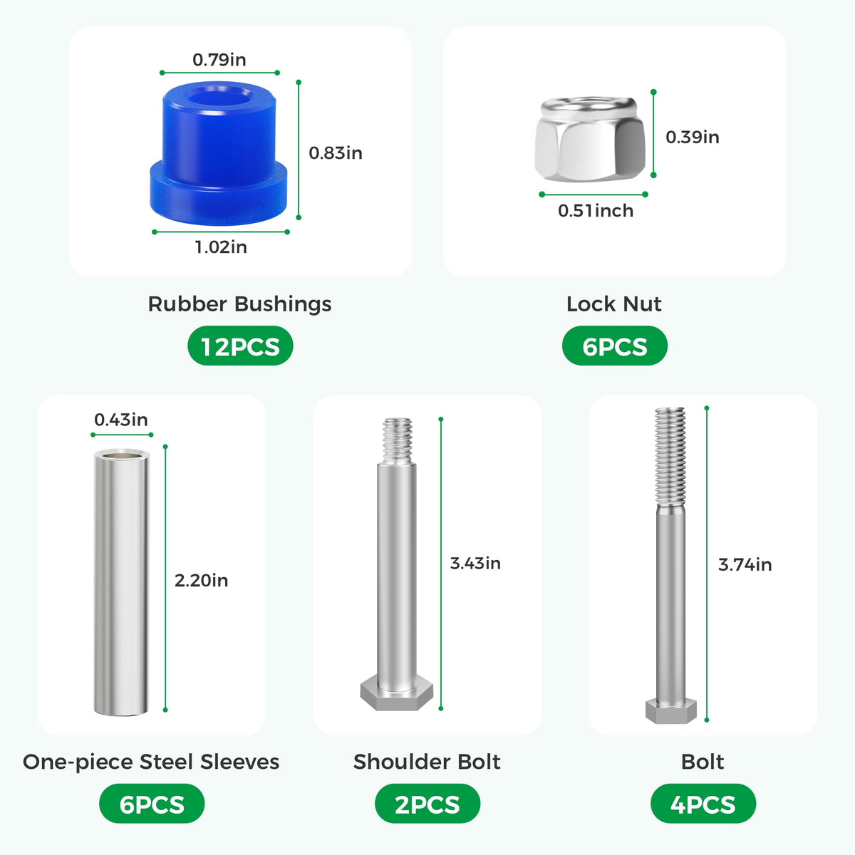 Durable bushings and sleeves from 10L0L for lasting performance