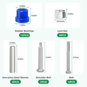Durable bushings and sleeves from 10L0L for lasting performance