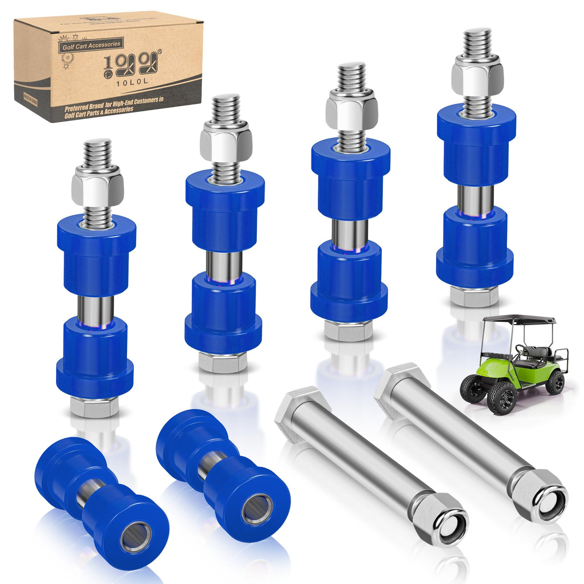 10L0L golf cart rear spring bushing kit for EZGO TXT and Medalist improves stability