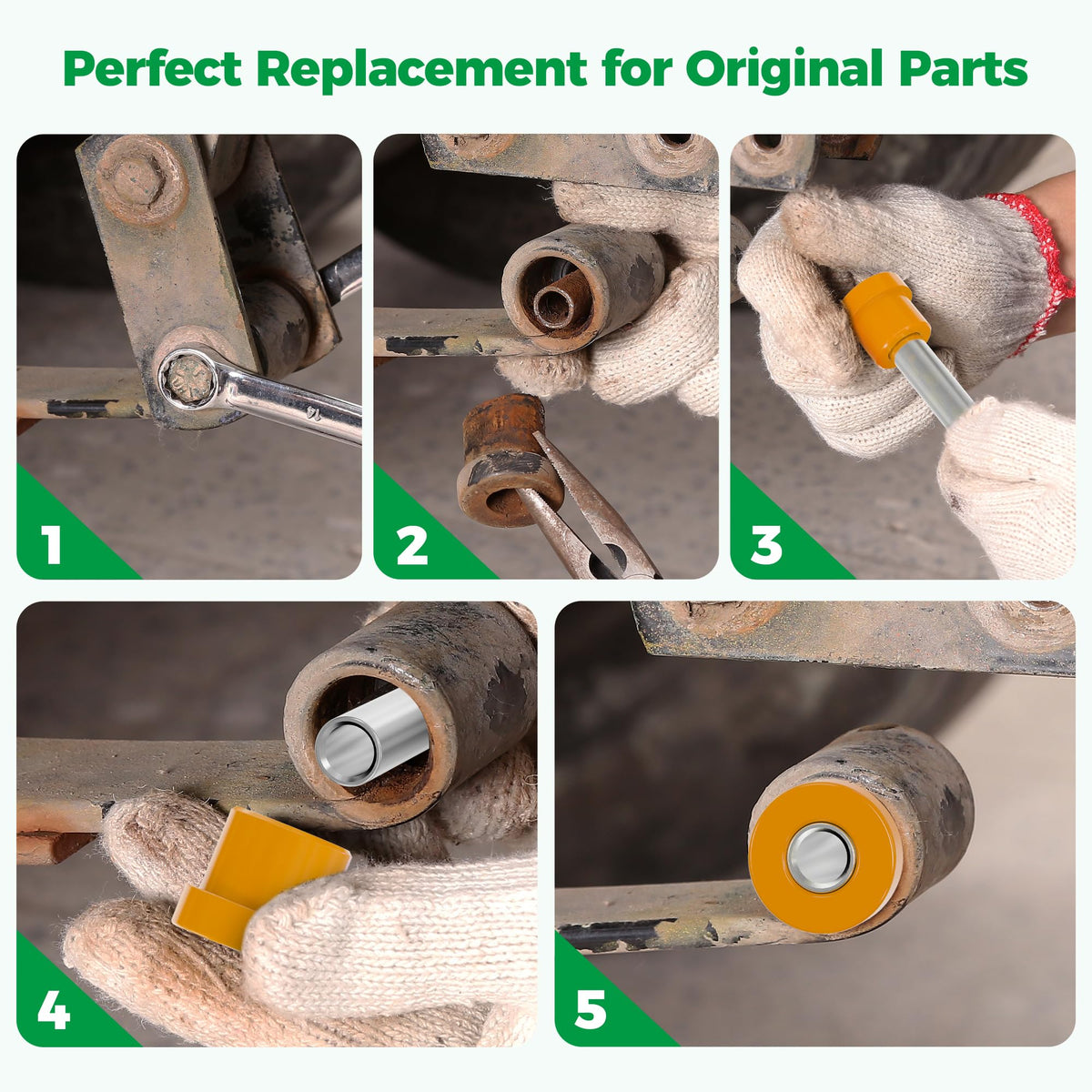 10L0L Golf Cart hardware image showing bolts and nuts for installation