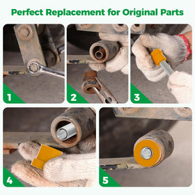 10L0L Golf Cart hardware image showing bolts and nuts for installation