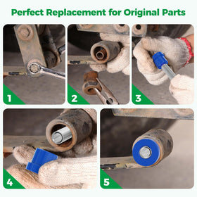 Leaf springs and sleeves in the 10L0L kit for rear suspension restoration