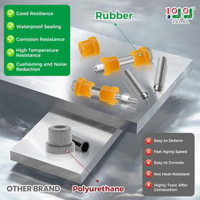 10L0L Golf Cart kit contents image with leaf springs and bushings