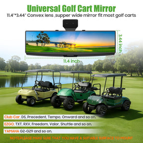 10L0L rear-view mirror with built-in LED light illuminating rear traffic.