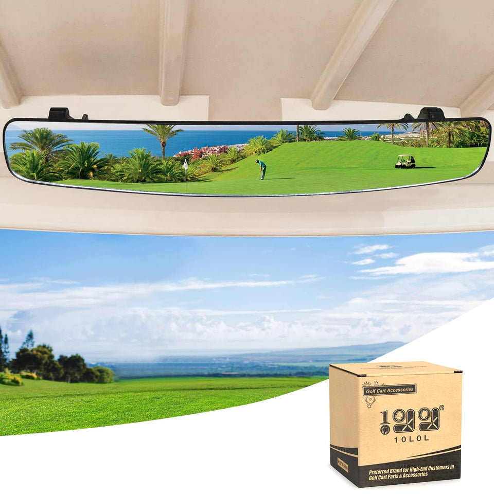 10L0L golf cart rear view mirror fits Yamaha for safer maneuvers