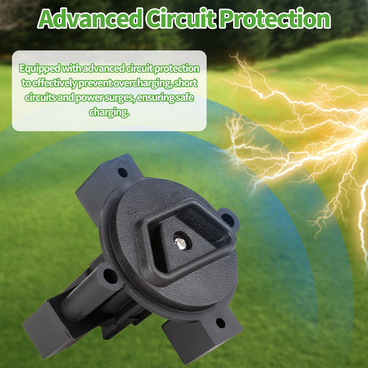10L0L golf cart receptacle wiring installation step visual