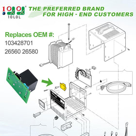 10L0L Golf Cart Relay Kit packaging showcases a ready-to-use repair solution.