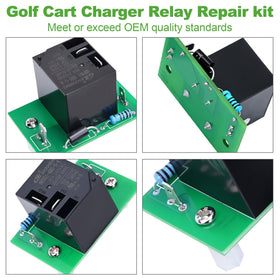 10L0L Golf Cart Relay Kit PCB inside reveals compact 48V PD3 compatibility.