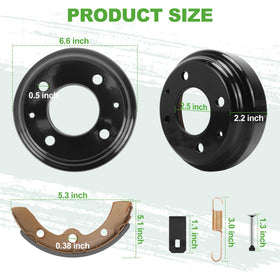 10L0L repair kit box, all-in-one rear brake parts for Club Car DS.