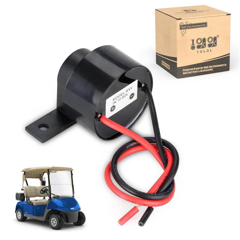 10L0L reverse buzzer for EZGO RXV shows clear warning sound in use