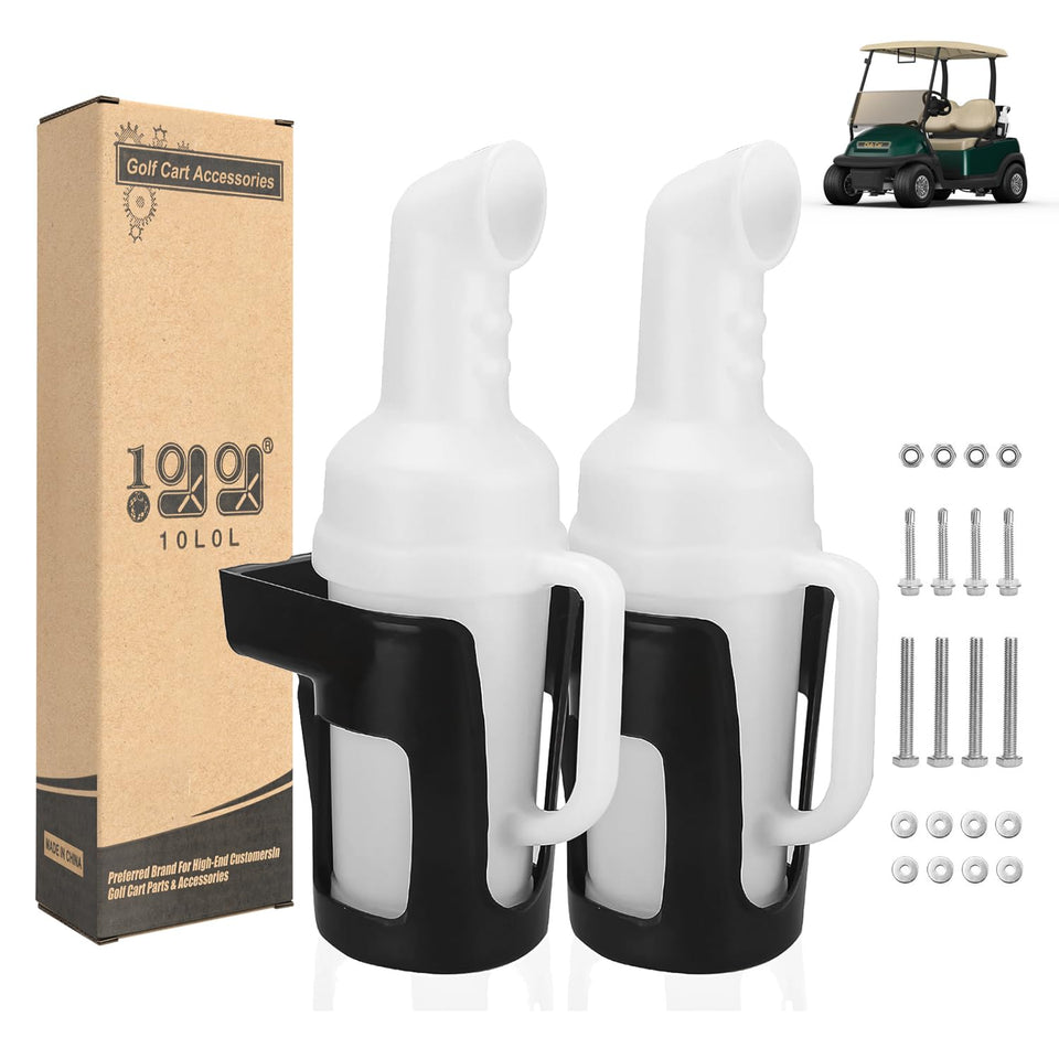 10L0L golf cart sand bottle with grip handle for easy pouring.