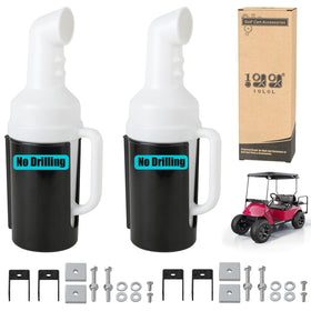 10L0L golf cart sand bottle holder mounted on 1-inch square tube for EZGO Club Car Yamaha