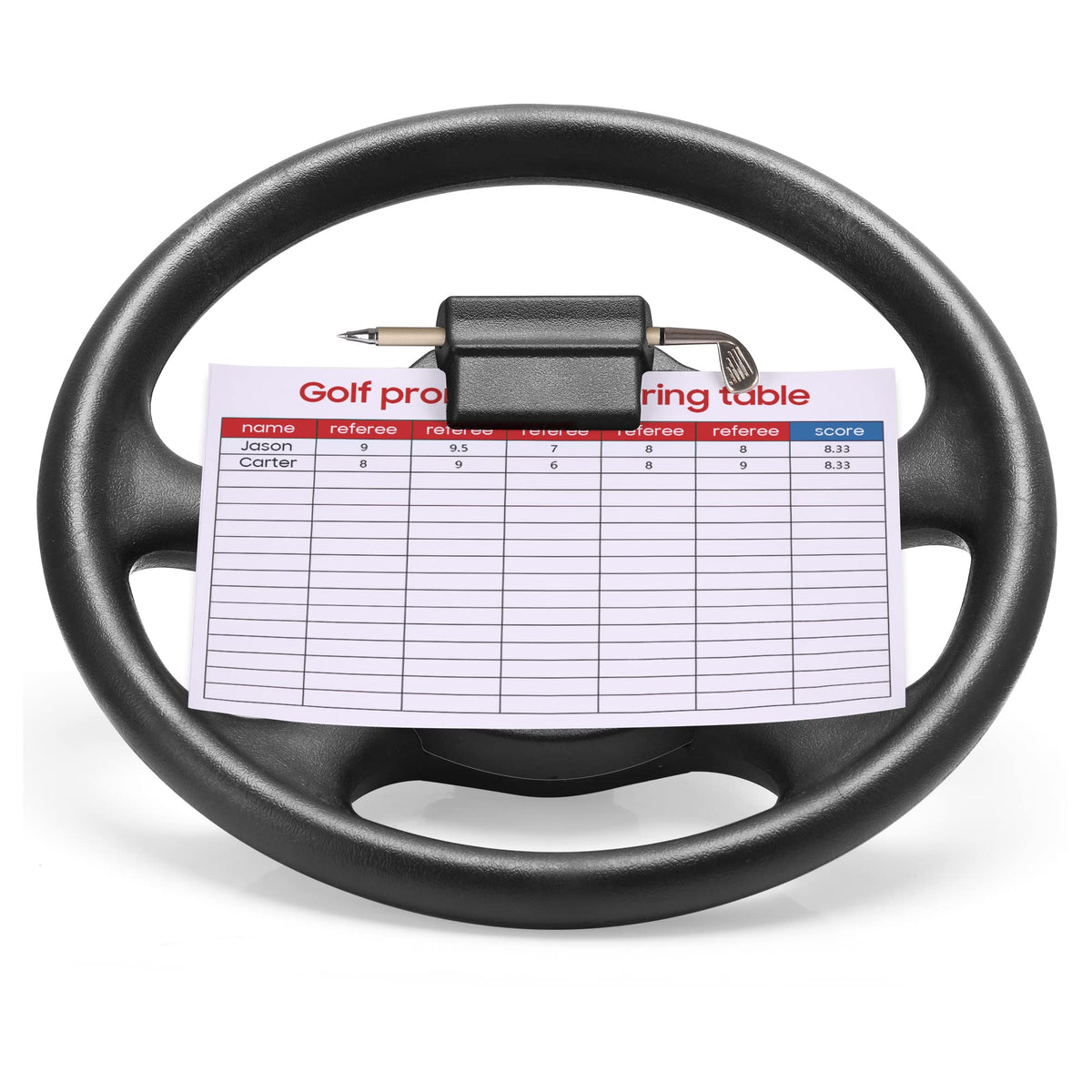 10L0L Golf cart accessory enabling real-time score capture during play