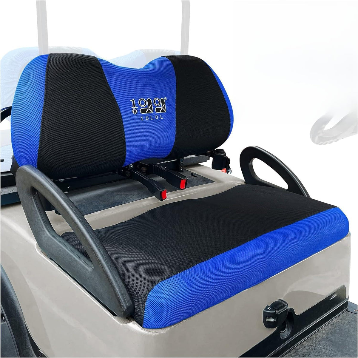 10L0L golf cart seat backrest blue with 3D air mesh for breathability
