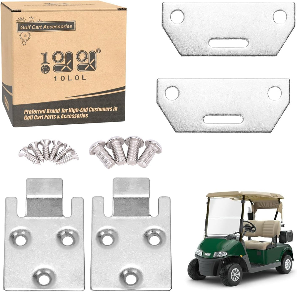 10L0L golf cart seat bottom hinge plate provides secure EZGO RXV seating
