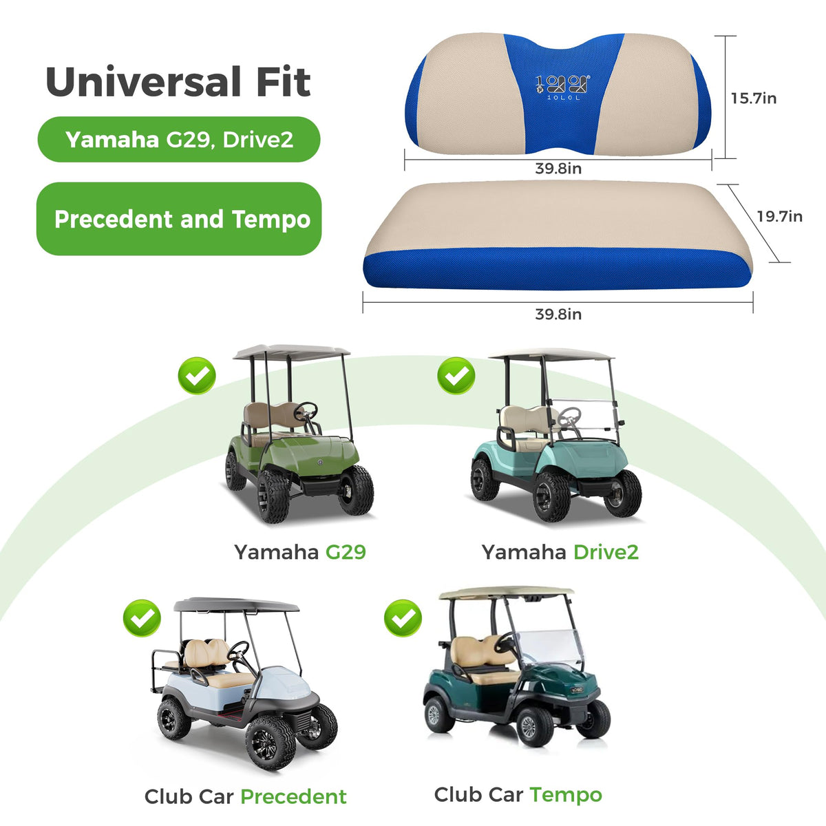 10L0L breathable mesh seat cover improves airflow during hot rides.