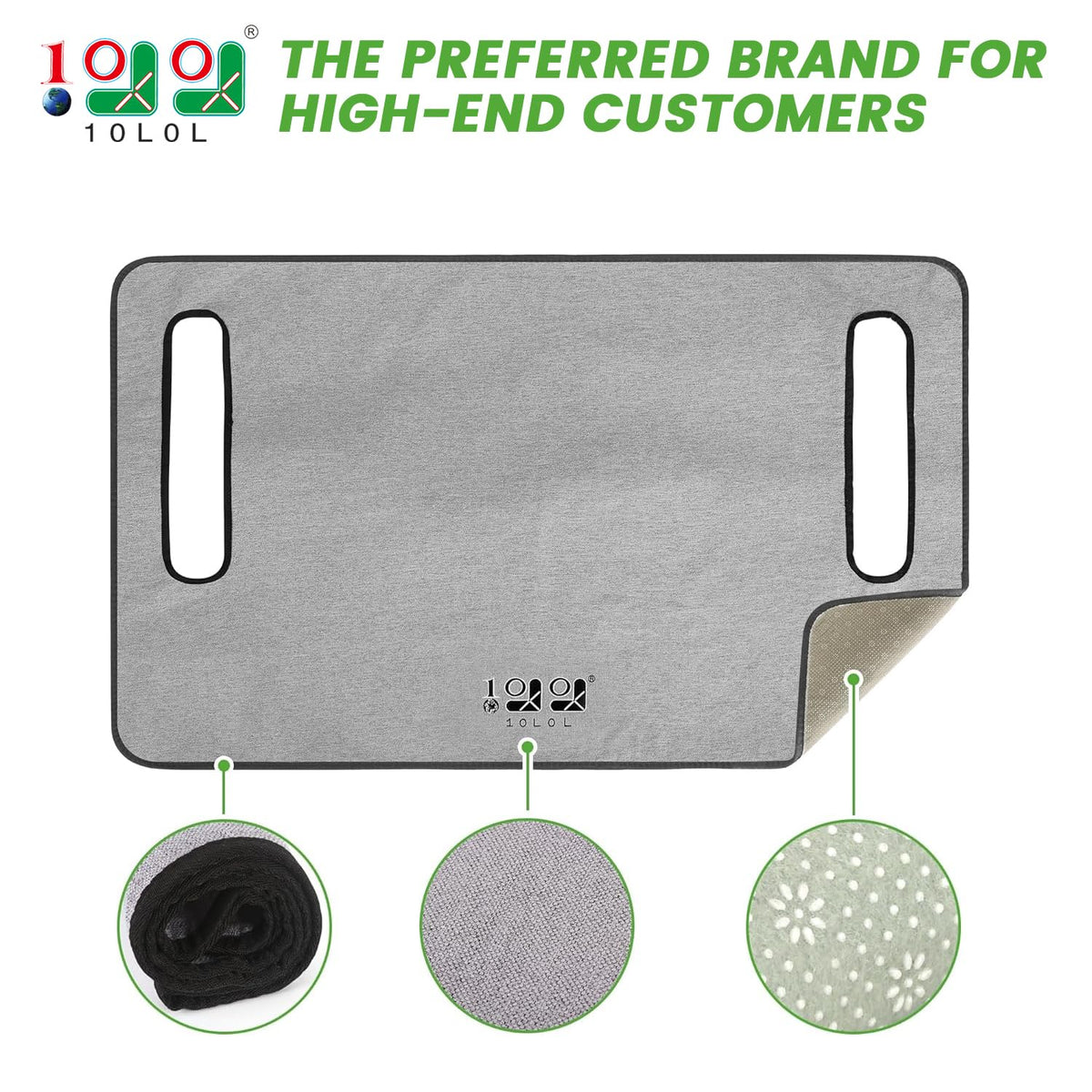 10L0L seat blanket for Club Car DS/Precedent, easy over-arm fit.