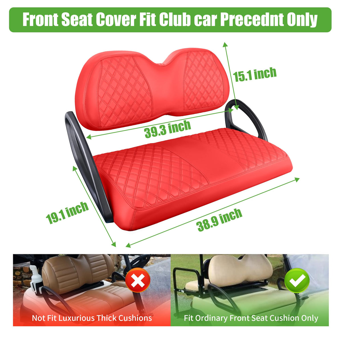 10L0L easy-install seat cover with adjustable buckles provides snug fit.