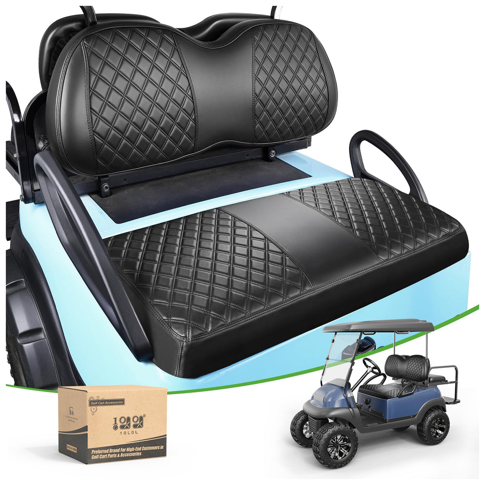 10L0L front seat cover for Club Car Precedent with diamond pattern protects upholstery