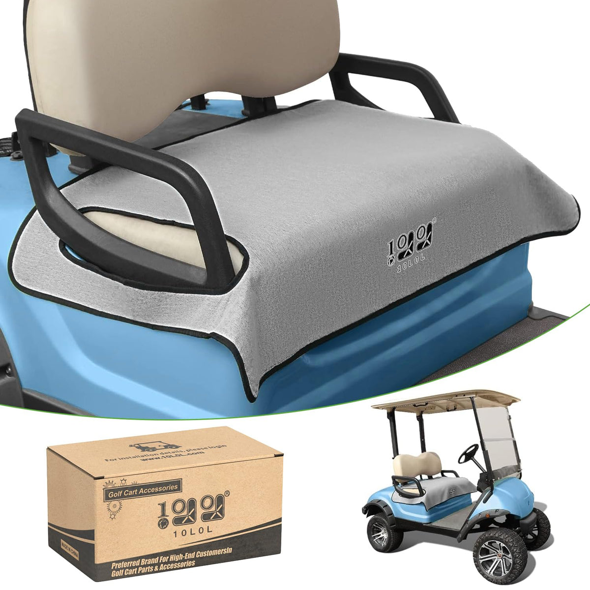 10L0L universal golf cart seat cover fits Yamaha G2–G8, protects seats from wear