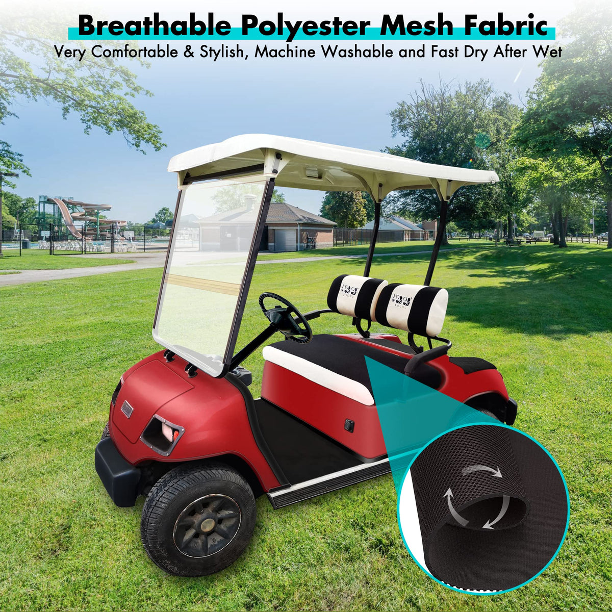10L0L washable fabric for easy care and quick drying.