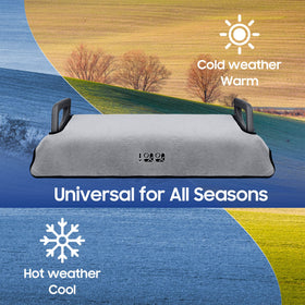 10L0L waterproof fabric shields seats from rain and spills