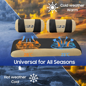 10L0L golf cart seat cover for Yamaha G8 front; quick install and easy care.