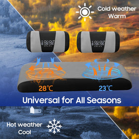 Breathable polyester mesh keeps seats cooler during hot days on the cart.
