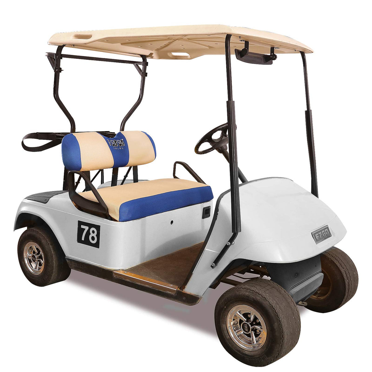 10L0L complete seat kit for Club Car DS 2000-up covers front and back