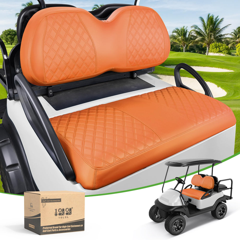 10L0L golf cart seat covers for Club Car Precedent front seats with diamond pattern