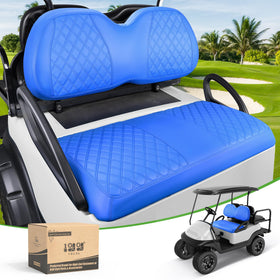 10L0L golf cart seat covers front Club Car Precedent with diamond pattern, protection and color.